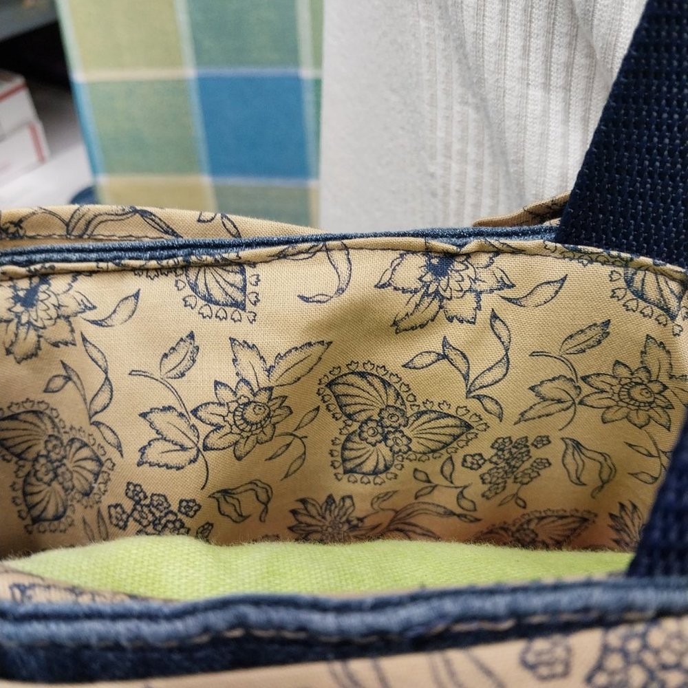 2589 Jeaniemade XLarge Blue Jean Tote bag, Shoulder Bag - Picture 5 of 6